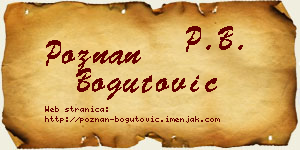 Poznan Bogutović vizit kartica